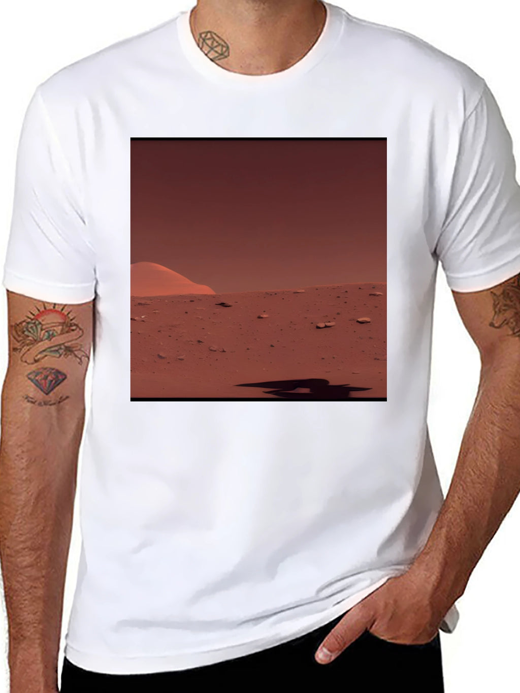 Mars Landscape Graphic T-Shirt