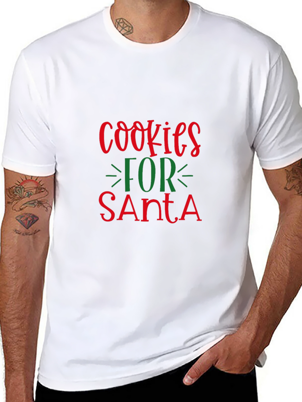 Cookies for Santa Christmas Graphic Tee