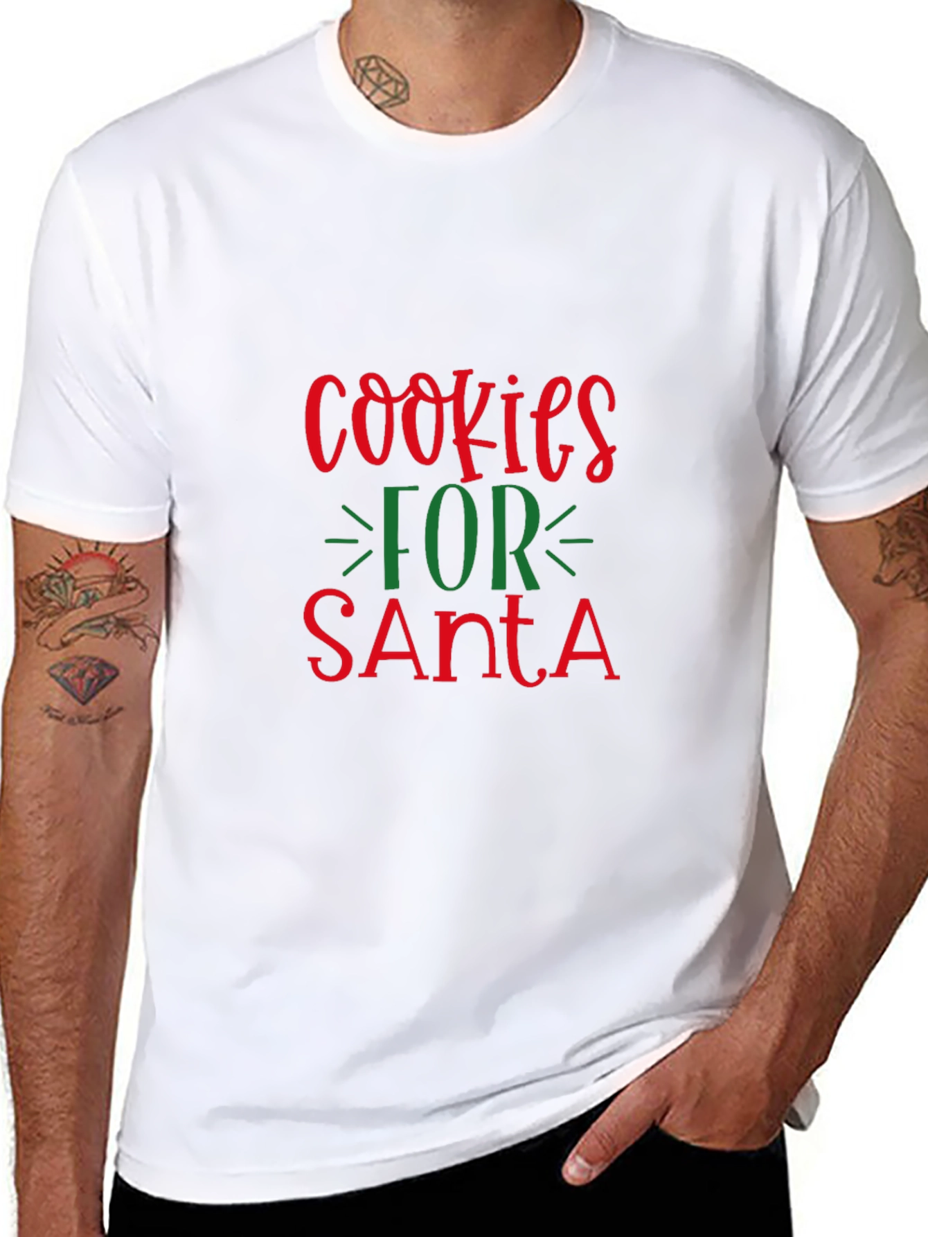 Cookies for Santa Christmas Graphic Tee