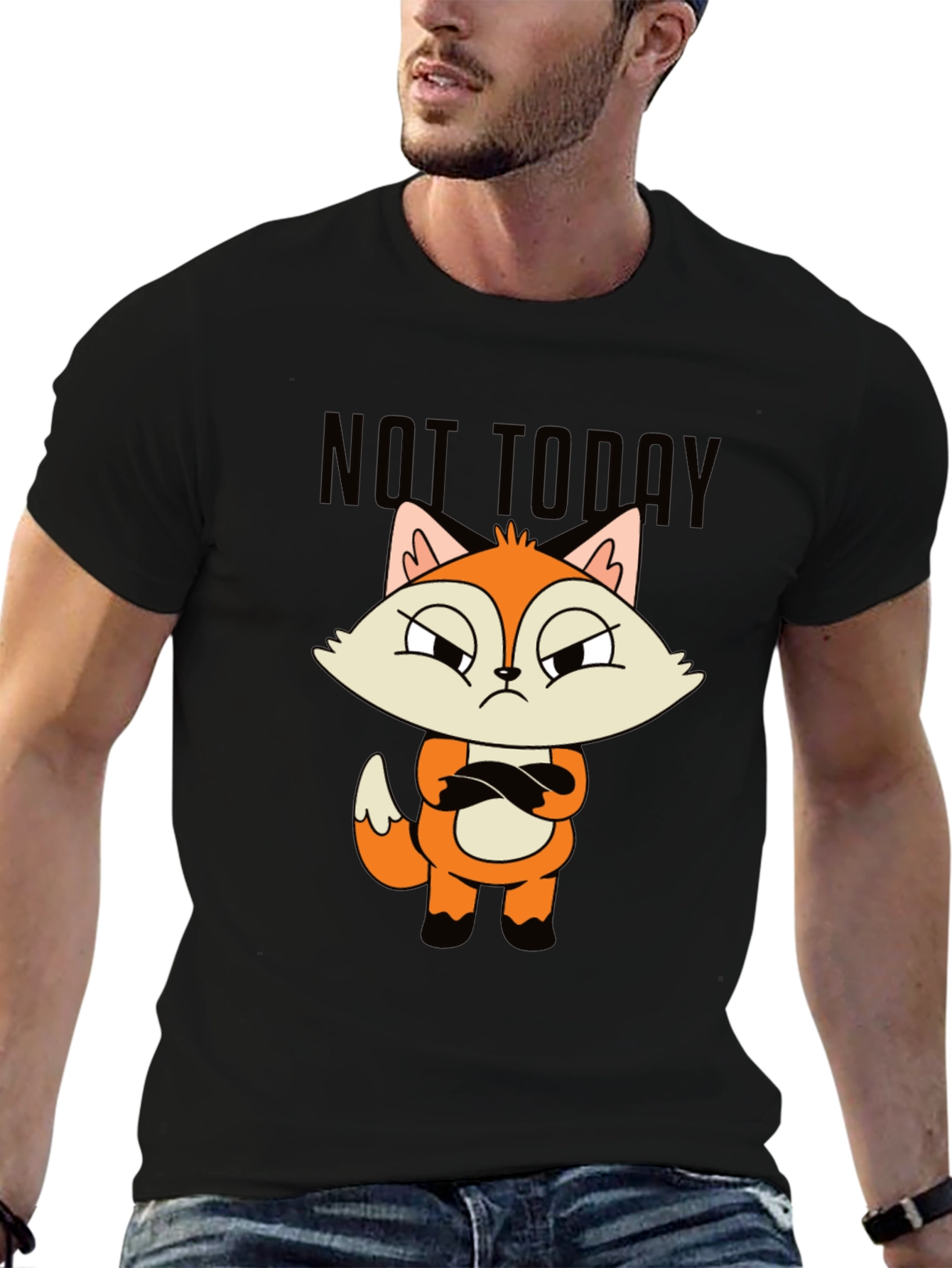 Not Today Fox Graphic Tee - Unisex
