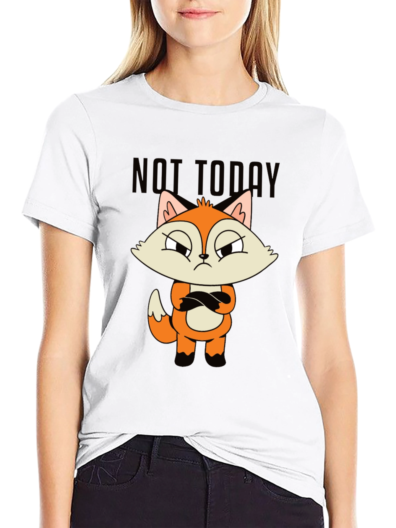 Not Today Fox Graphic Tee - Unisex