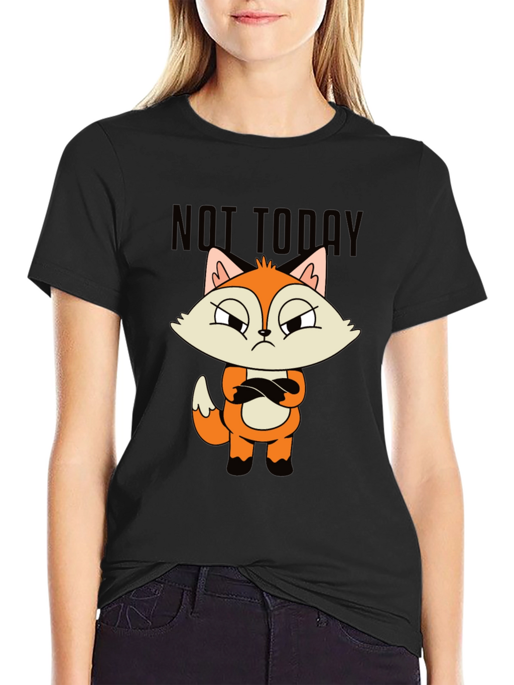 Not Today Fox Graphic Tee - Unisex