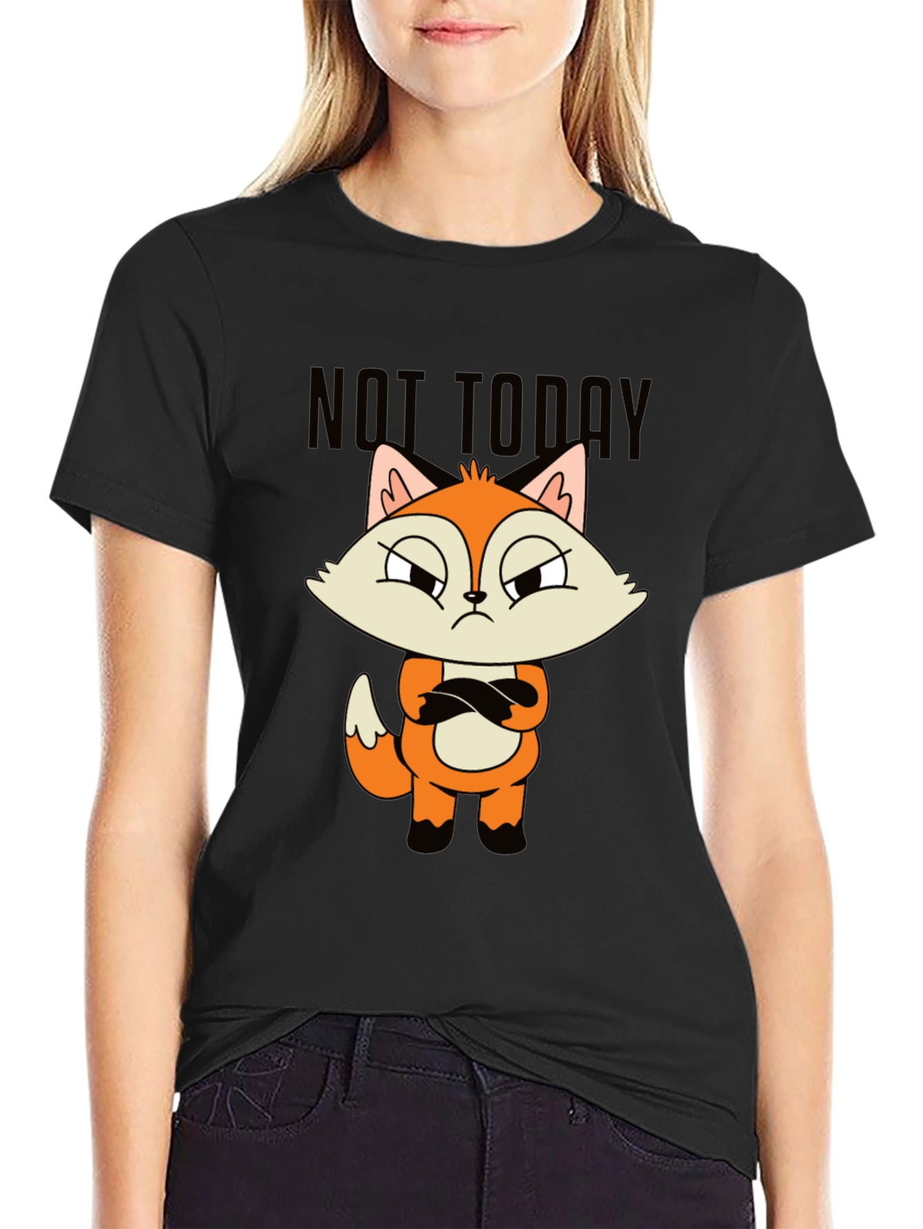 Not Today Fox Graphic Tee - Unisex