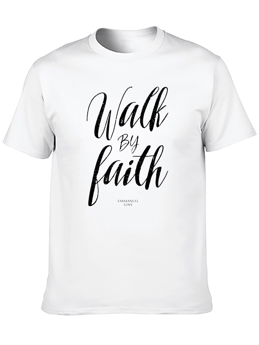 Walk By Faith Black Graphic Tee
