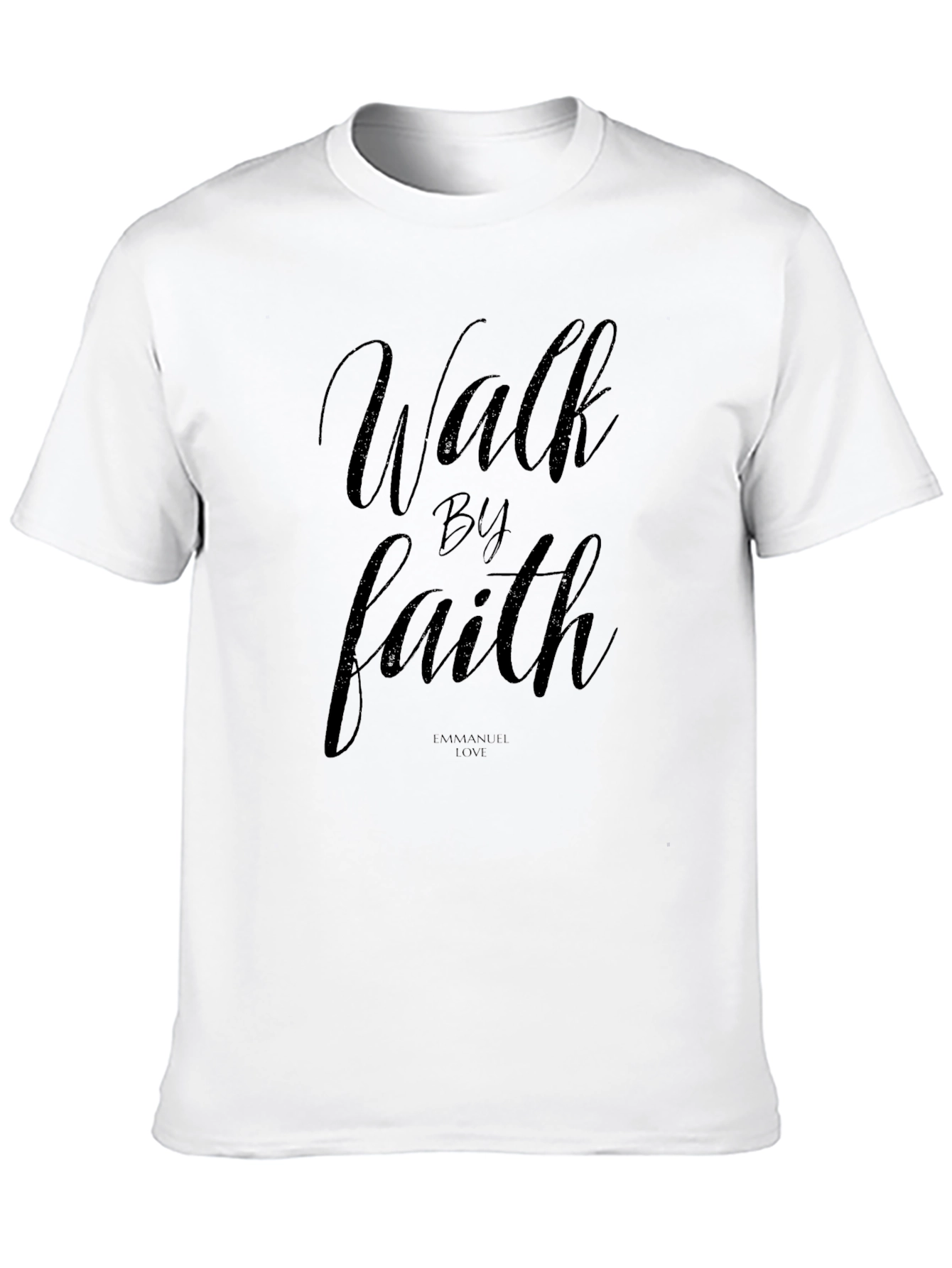 Walk By Faith Black Graphic Tee