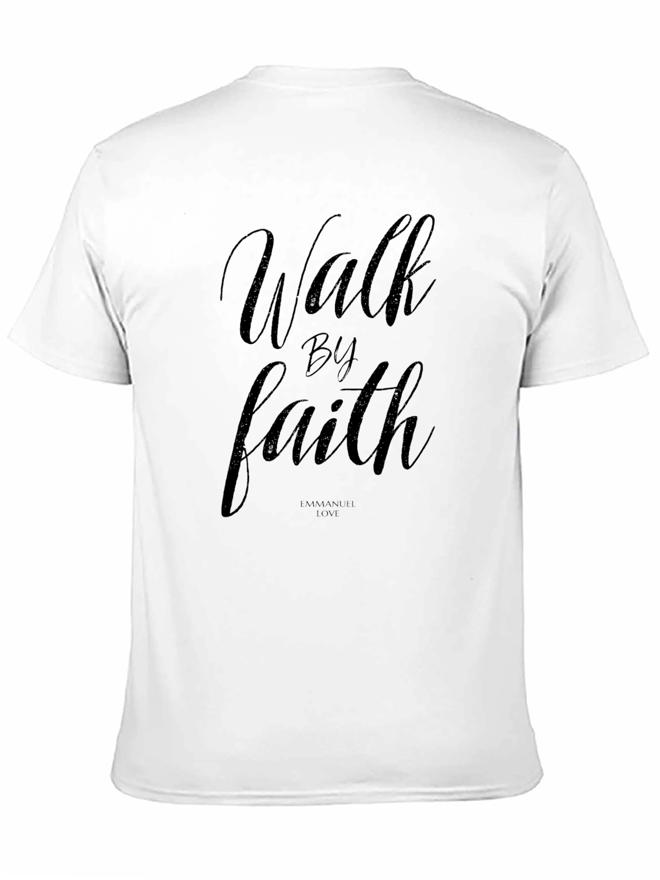 Walk By Faith Black Graphic Tee