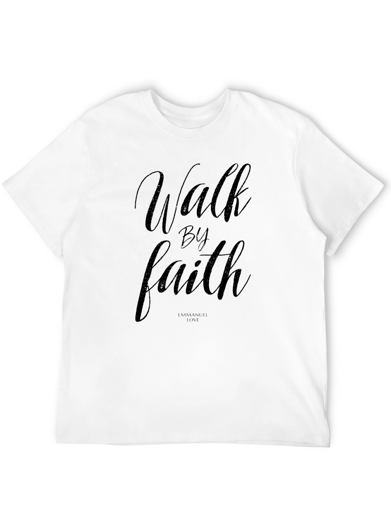 Walk By Faith Black Graphic Tee