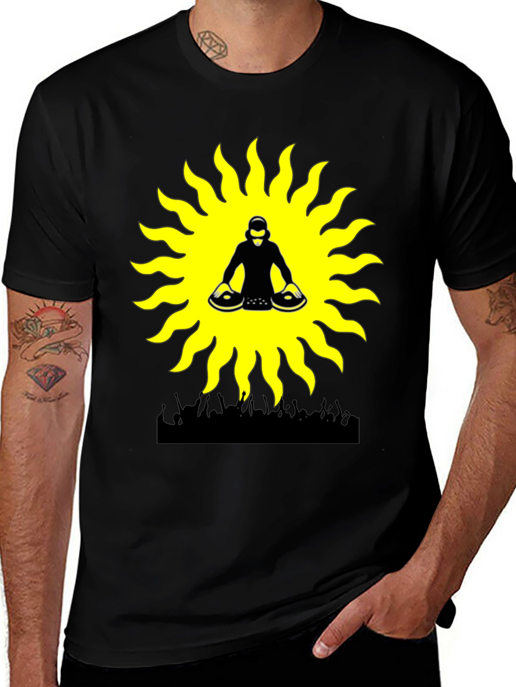 DJ Sun Graphic Tee - Party Vibes