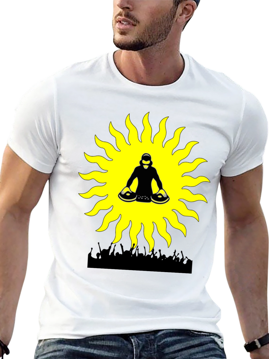 DJ Sun Graphic Tee - Party Vibes