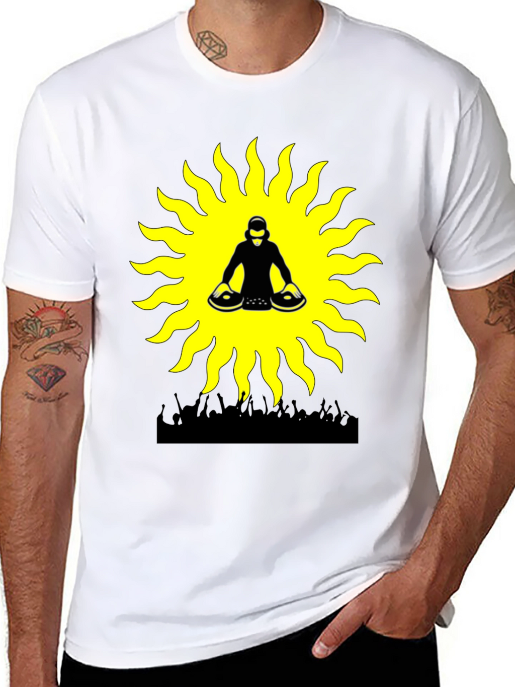 DJ Sun Graphic Tee - Party Vibes