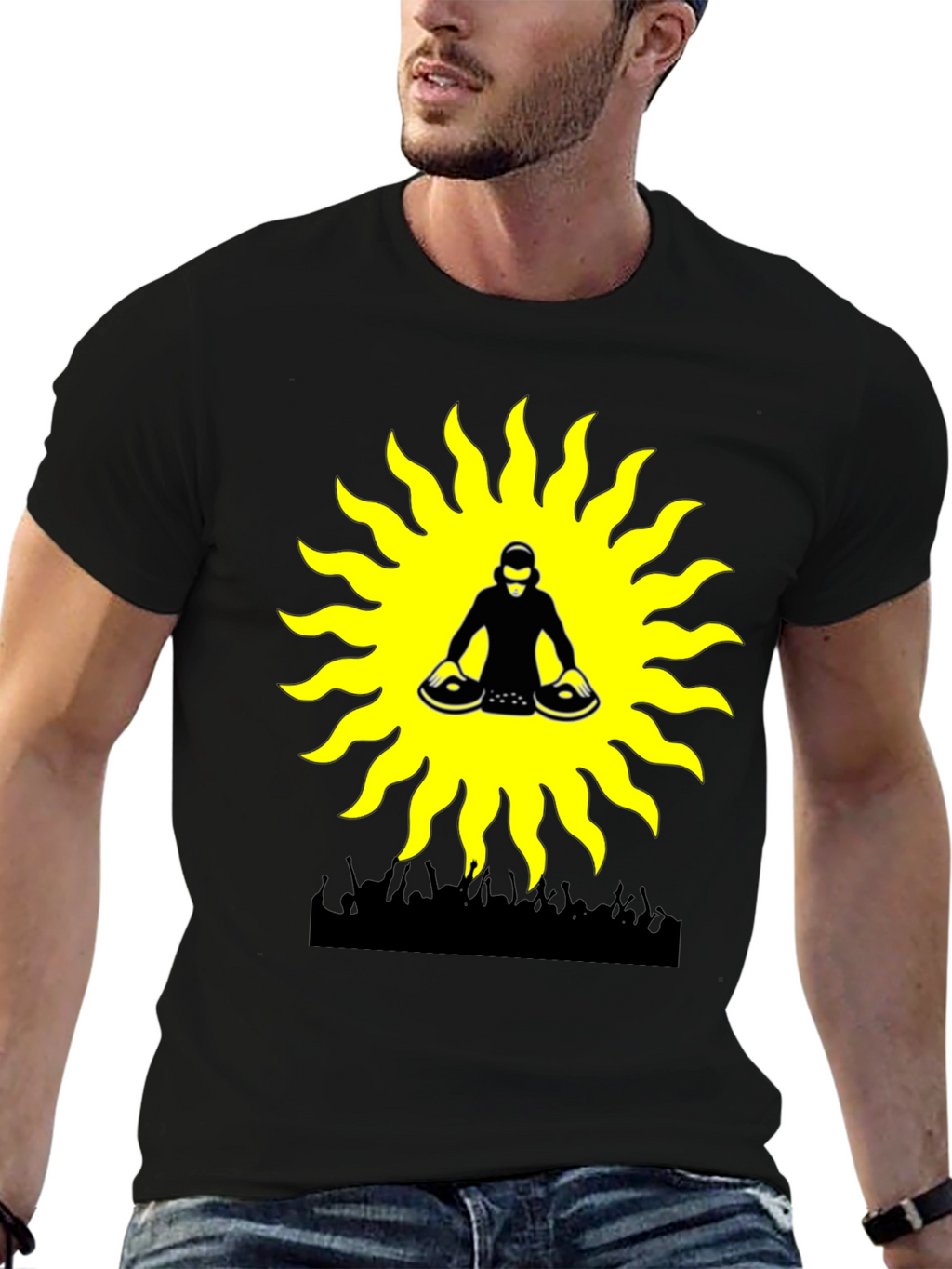 DJ Sun Graphic Tee - Party Vibes