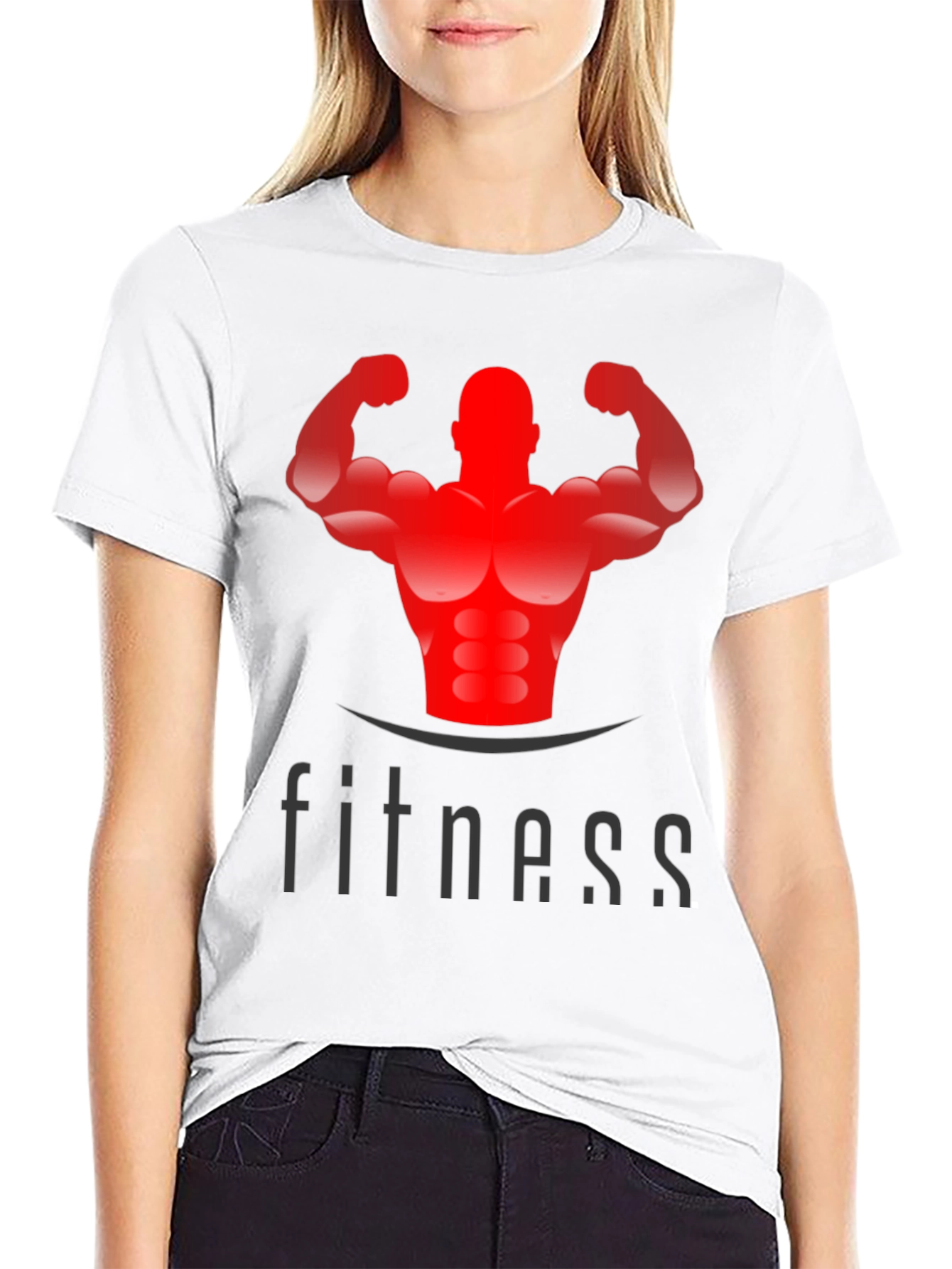 Fitness Graphic Black T-Shirt