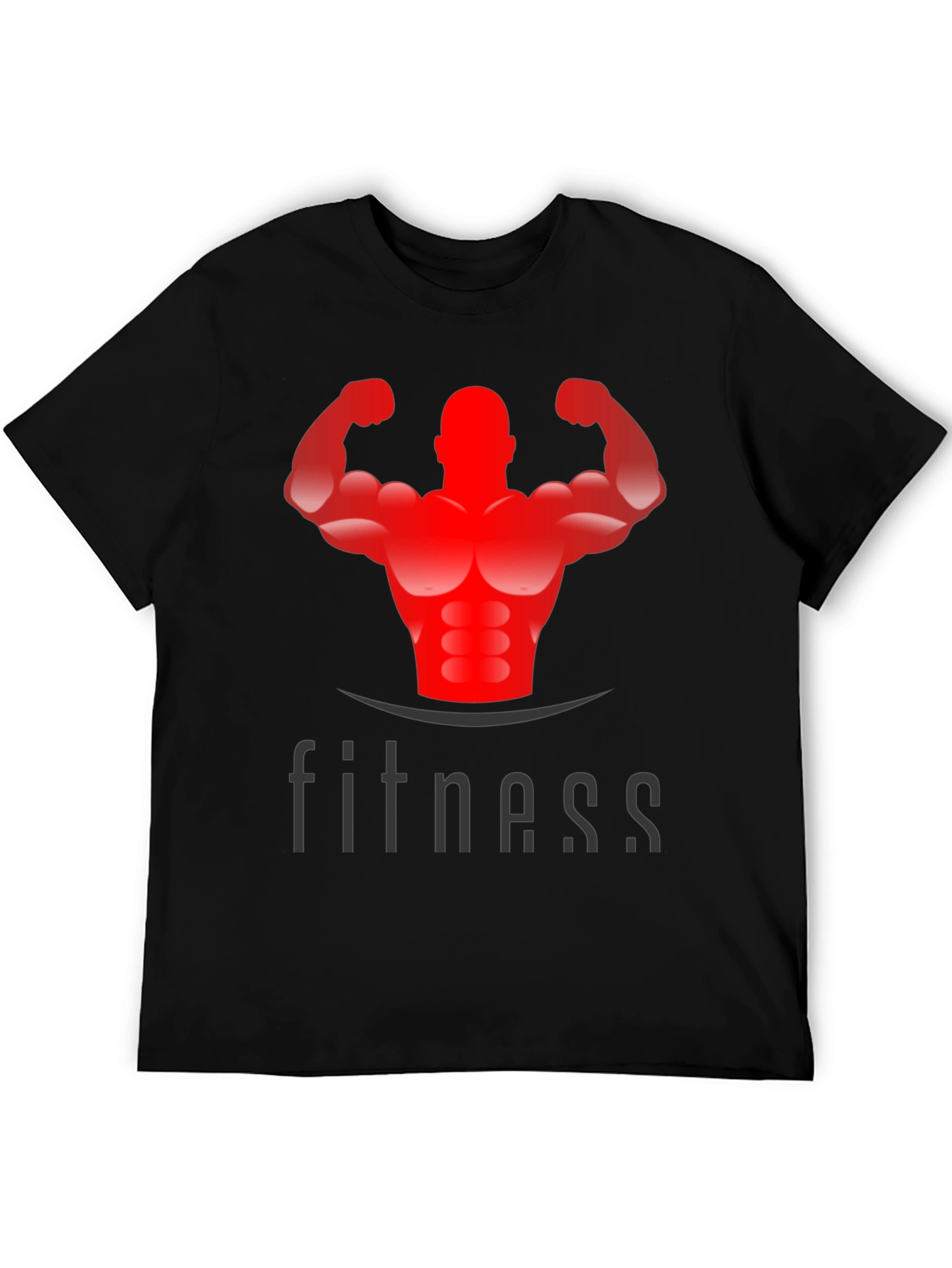 Fitness Graphic Black T-Shirt