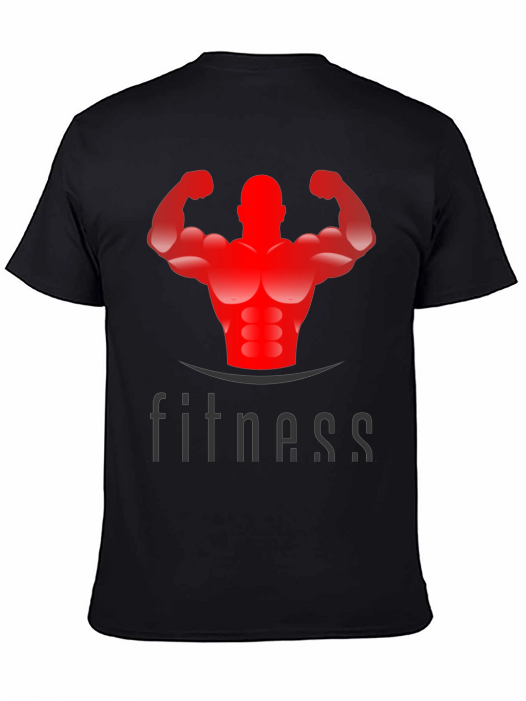 Fitness Graphic Black T-Shirt