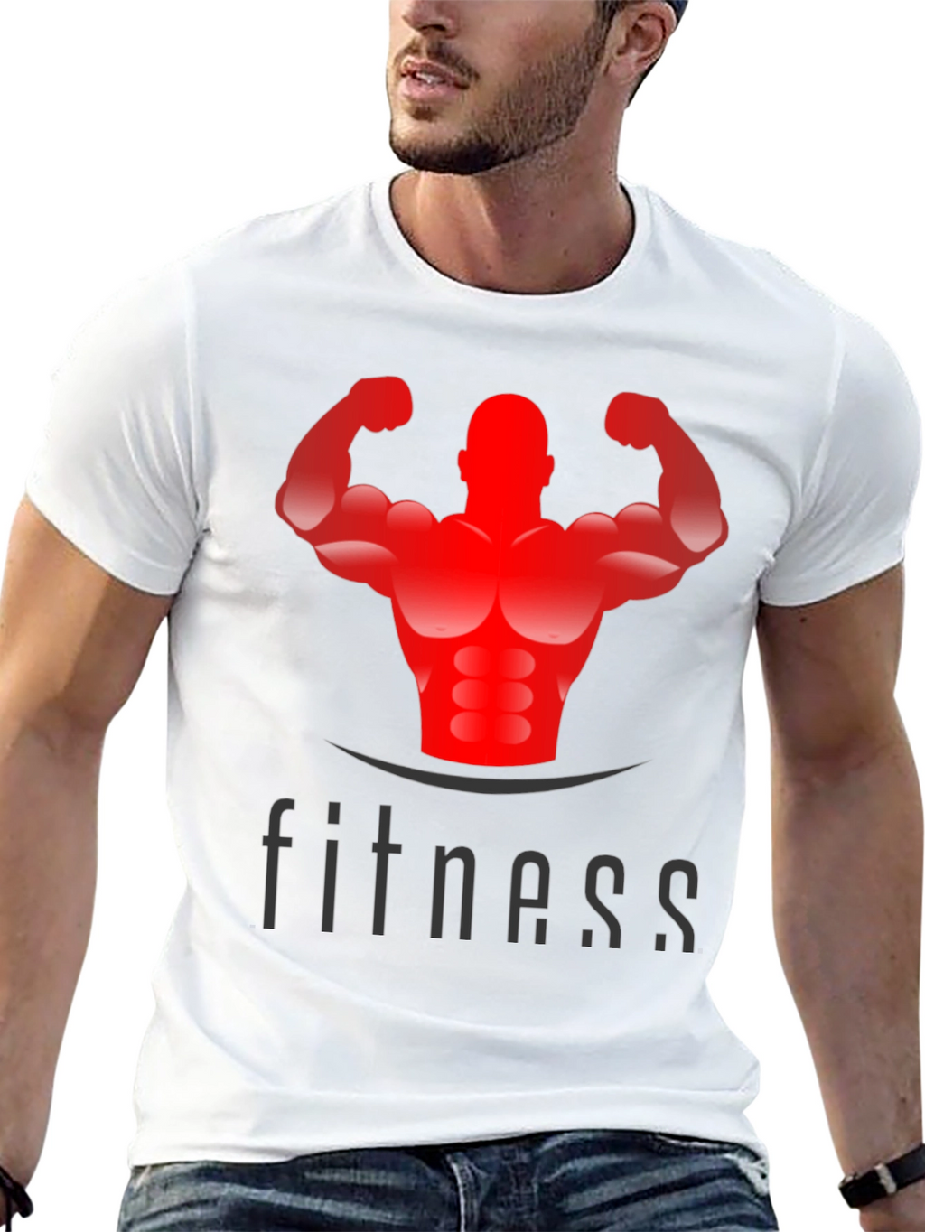 Fitness Graphic Black T-Shirt