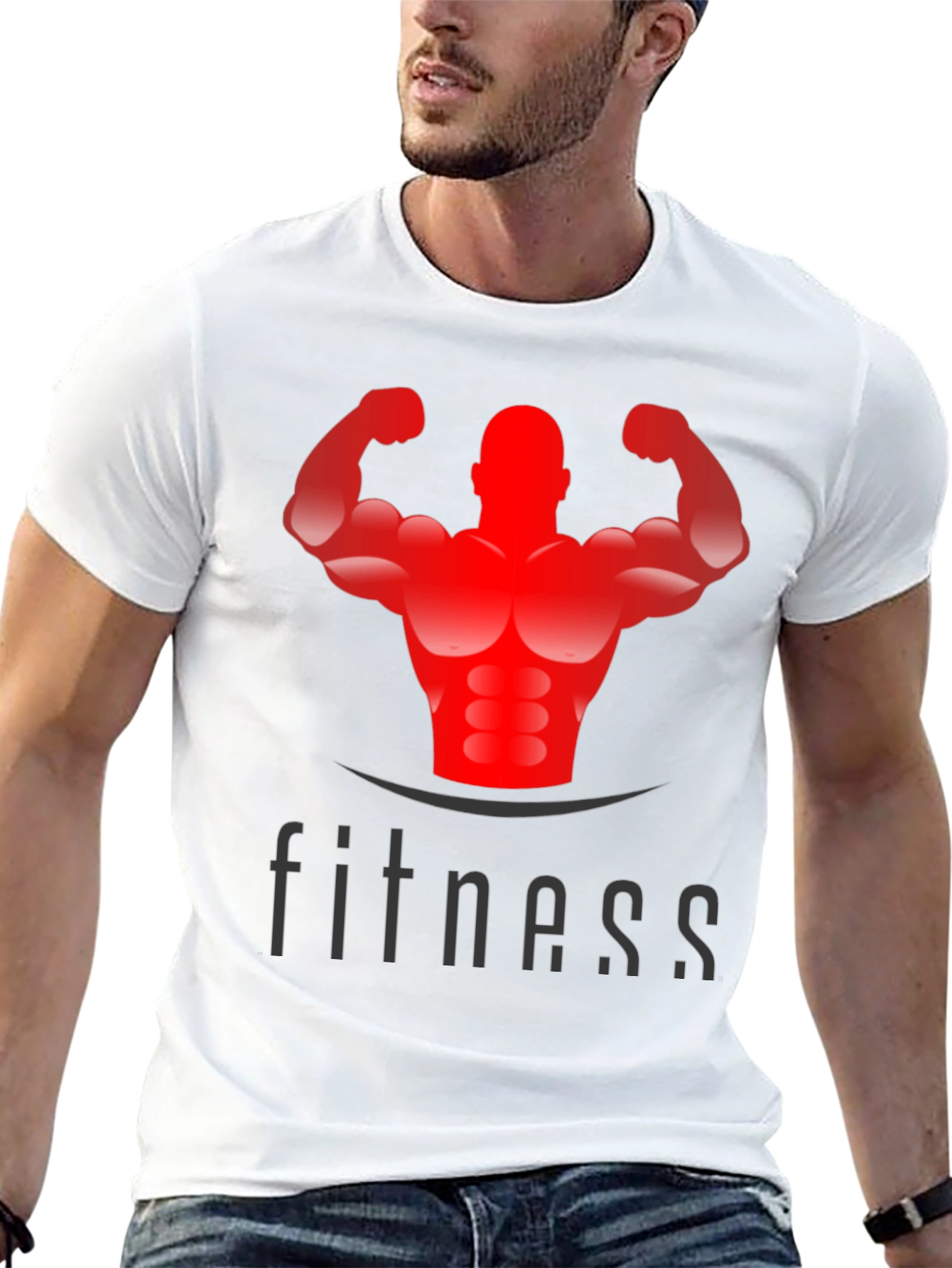 Fitness Graphic Black T-Shirt