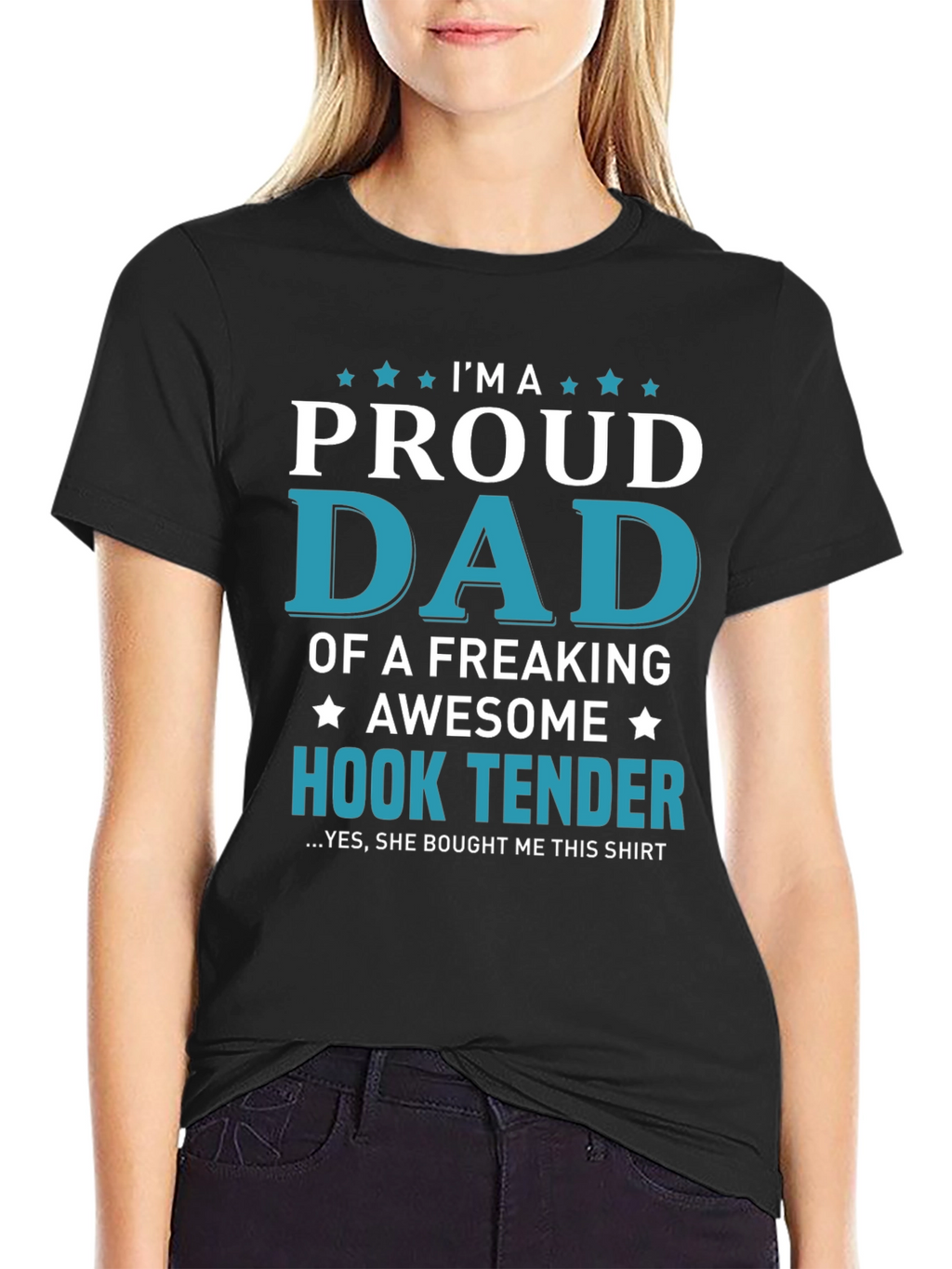 Proud Dad of a Hook Tender Graphic T-Shirt