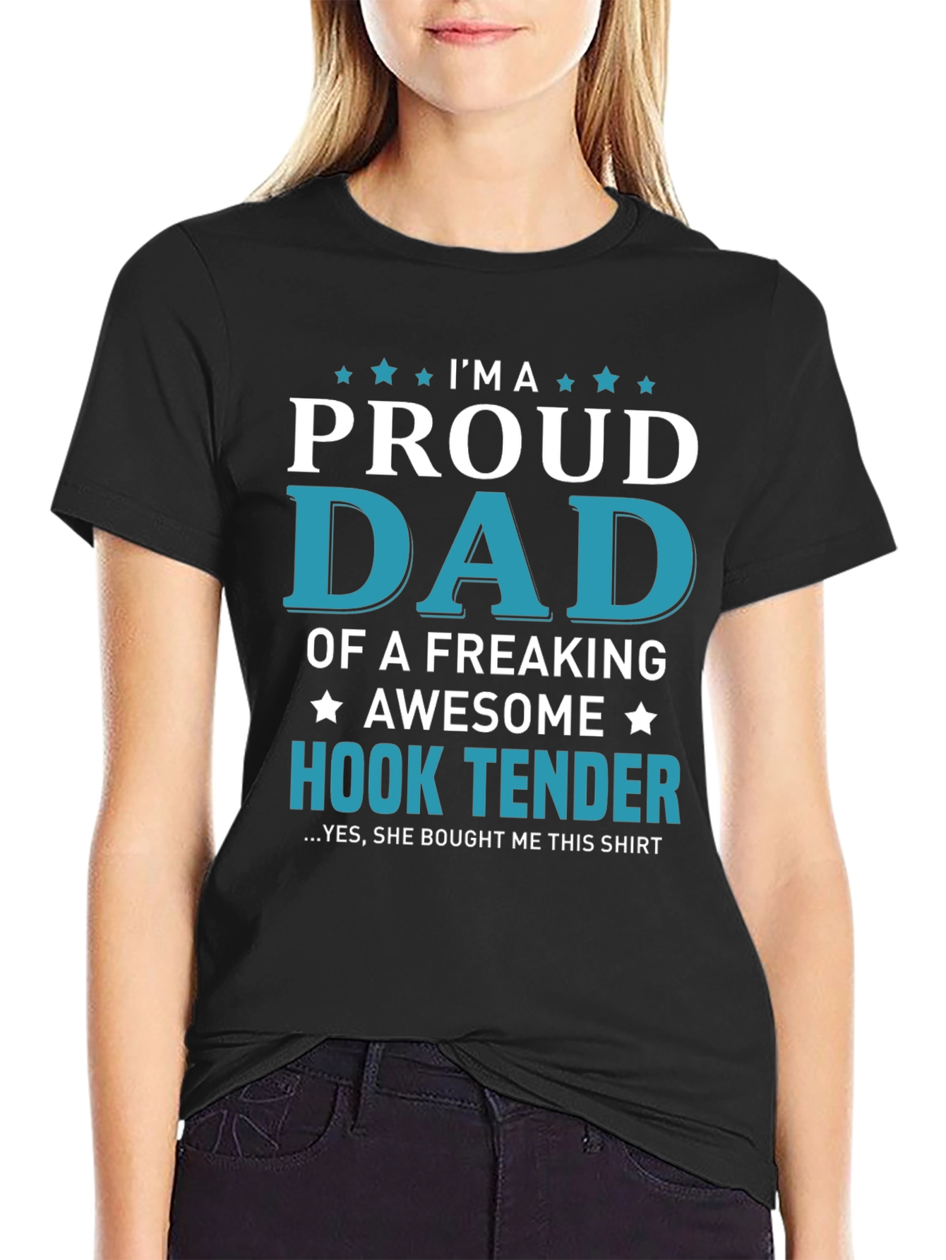 Proud Dad of a Hook Tender Graphic T-Shirt