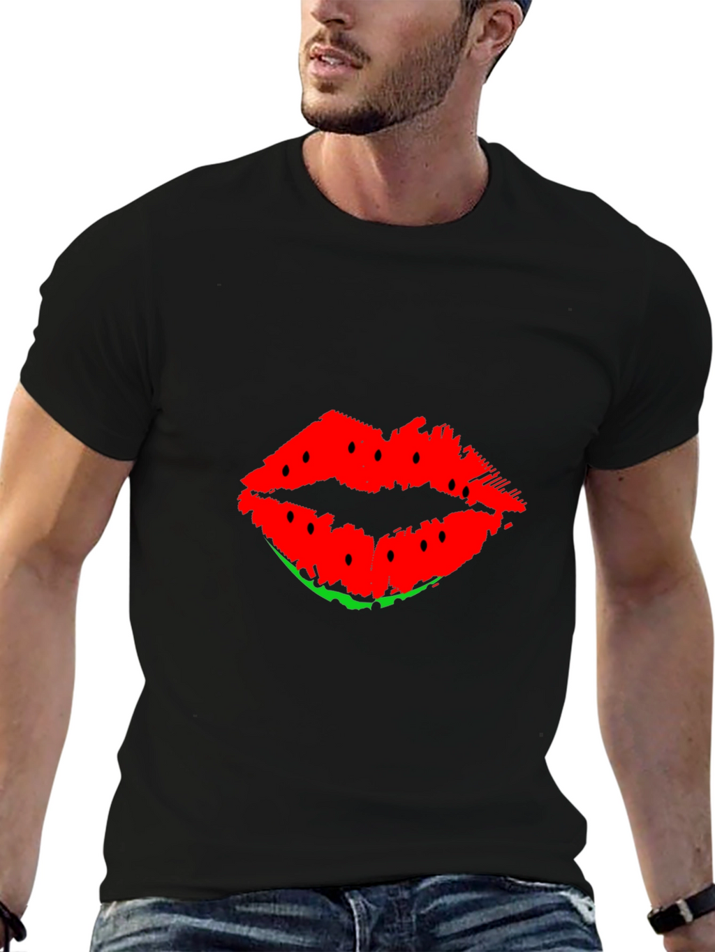 Watermelon Lips Graphic T-Shirt