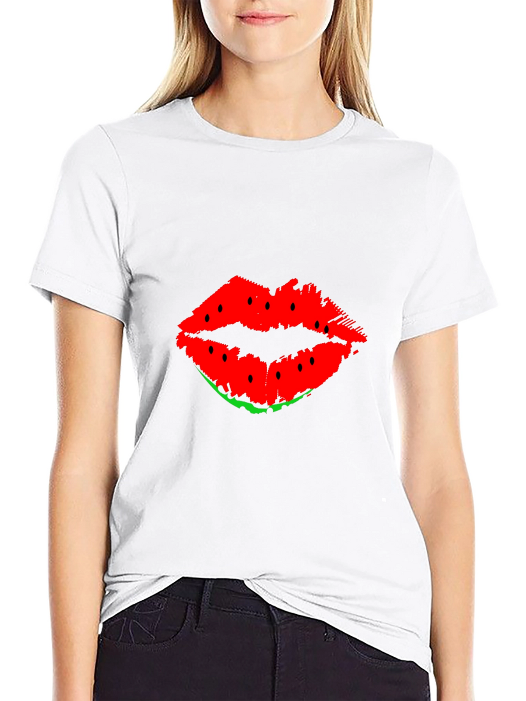 Watermelon Lips Graphic T-Shirt