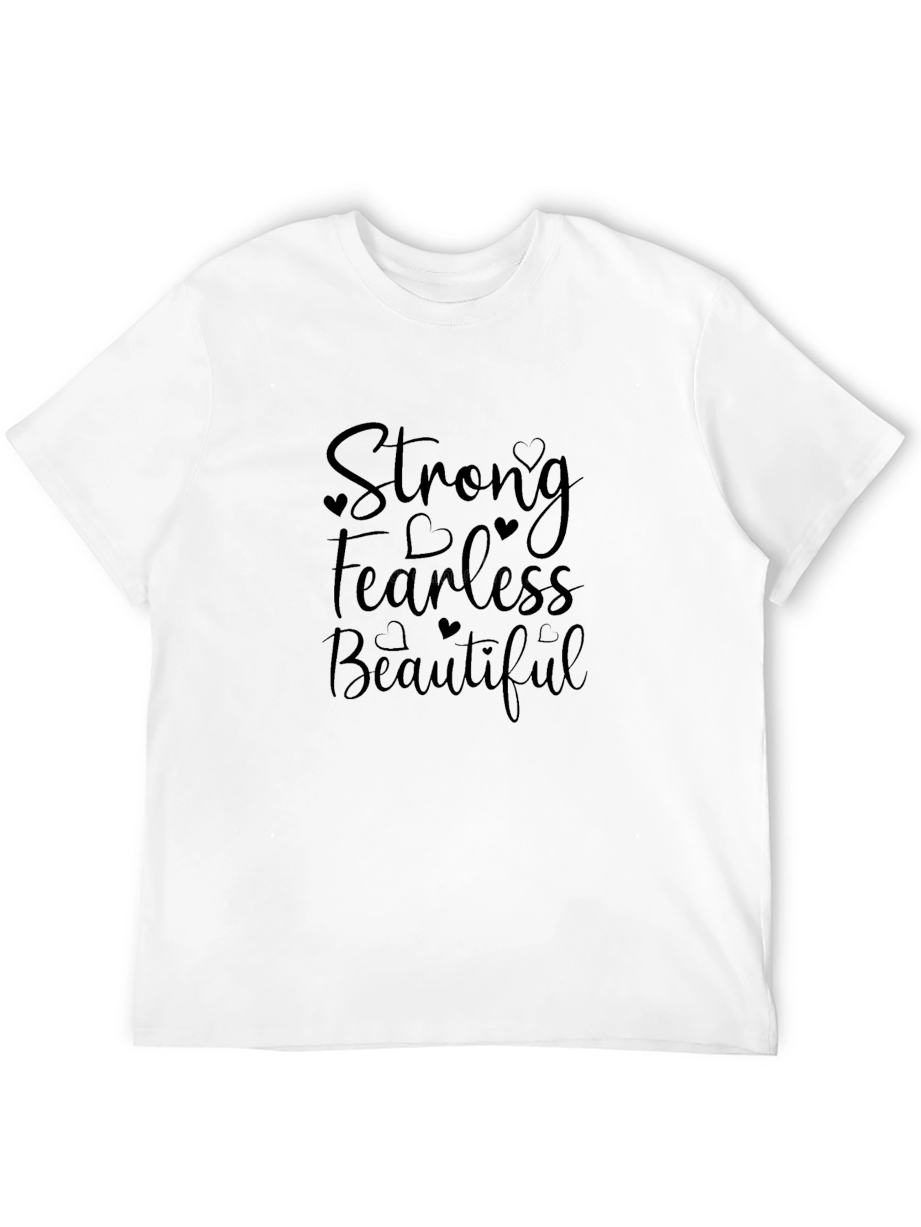 Strong Fearless Beautiful Black T-Shirt