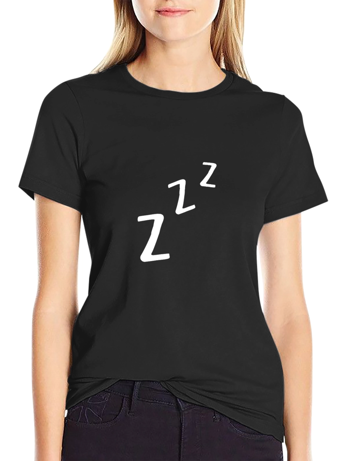 Mens Black Sleepy ZZZ Graphic T-Shirt
