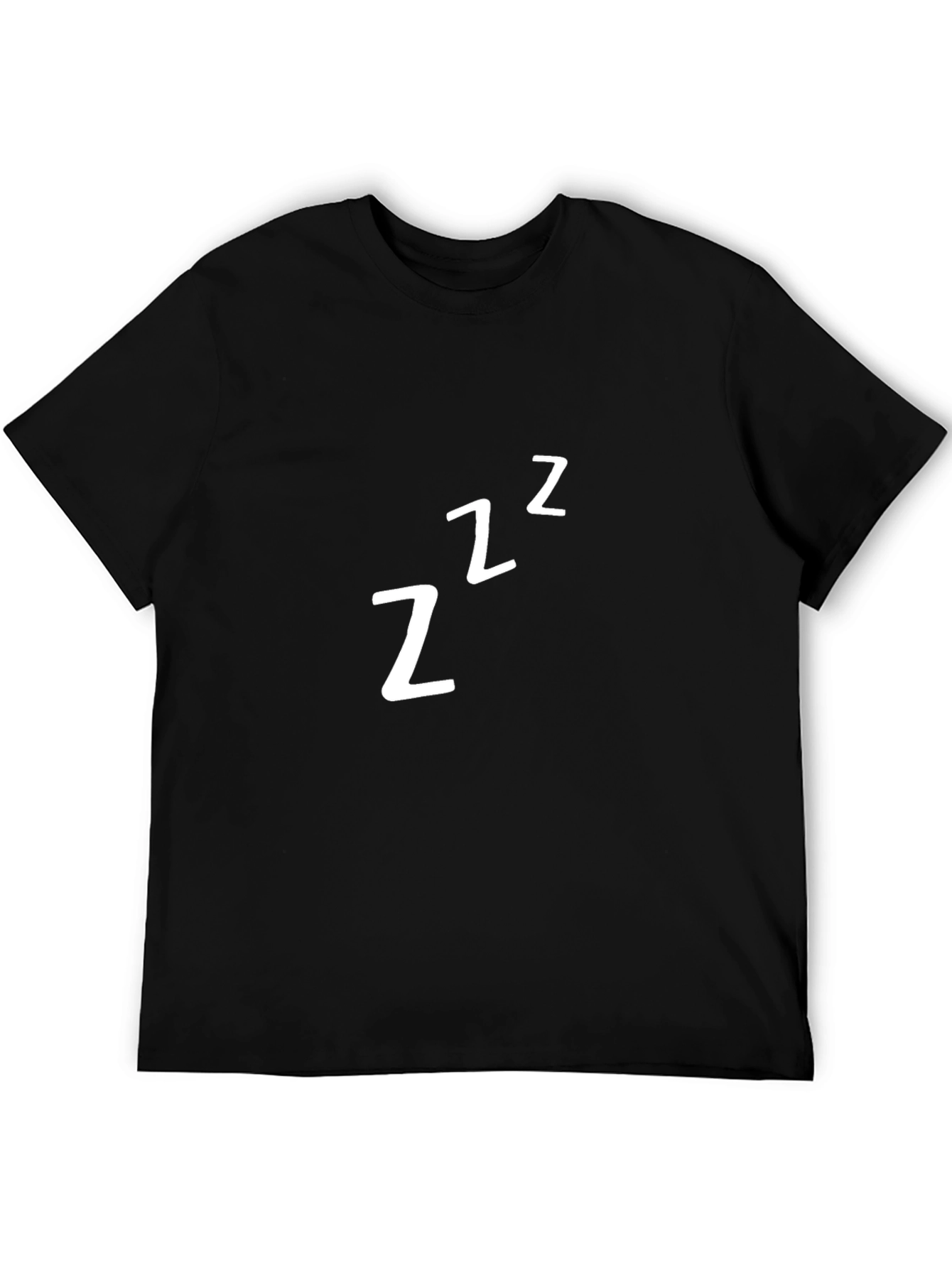 Mens Black Sleepy ZZZ Graphic T-Shirt