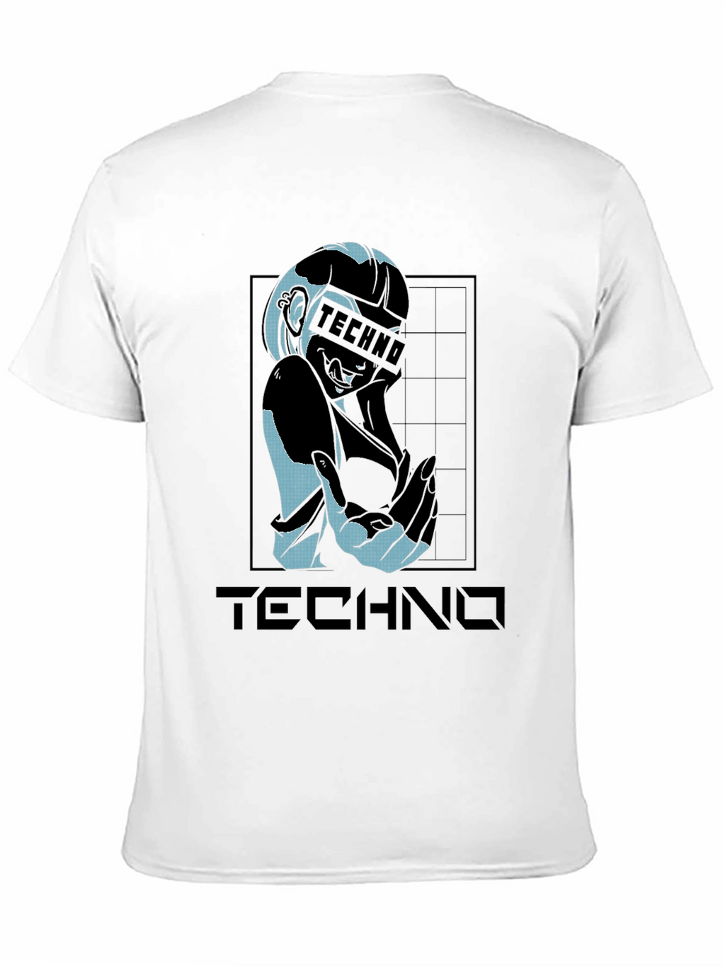 Techno Graphic T-Shirt - Stylish Black Tee