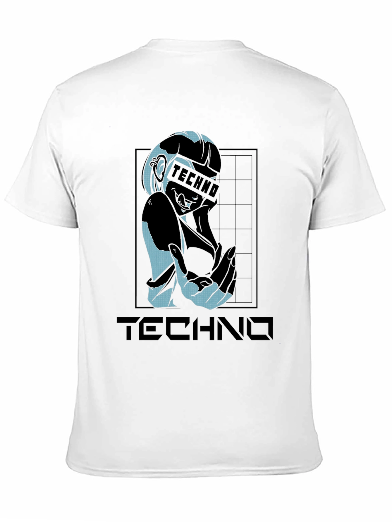 Techno Graphic T-Shirt - Stylish Black Tee