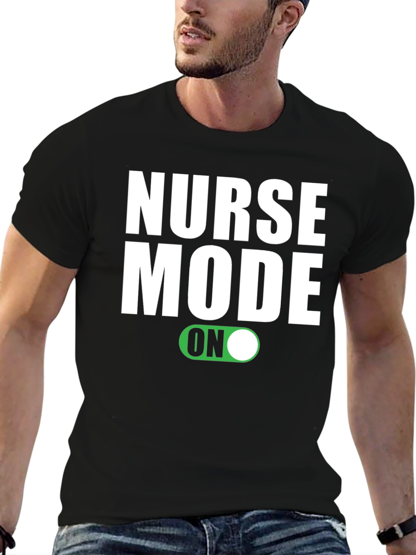 Nurse Mode ON Graphic T-Shirt - Black
