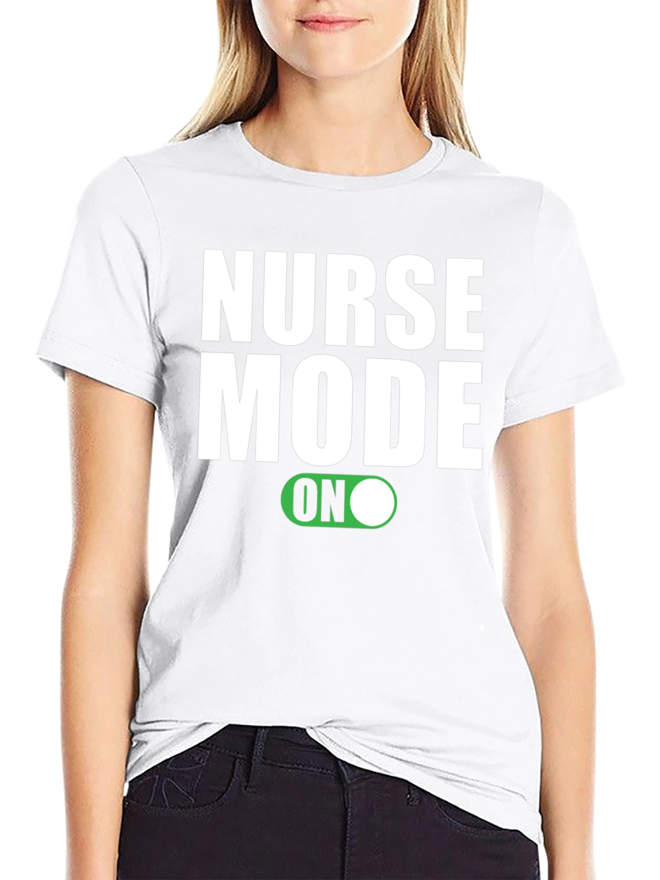 Nurse Mode ON Graphic T-Shirt - Black