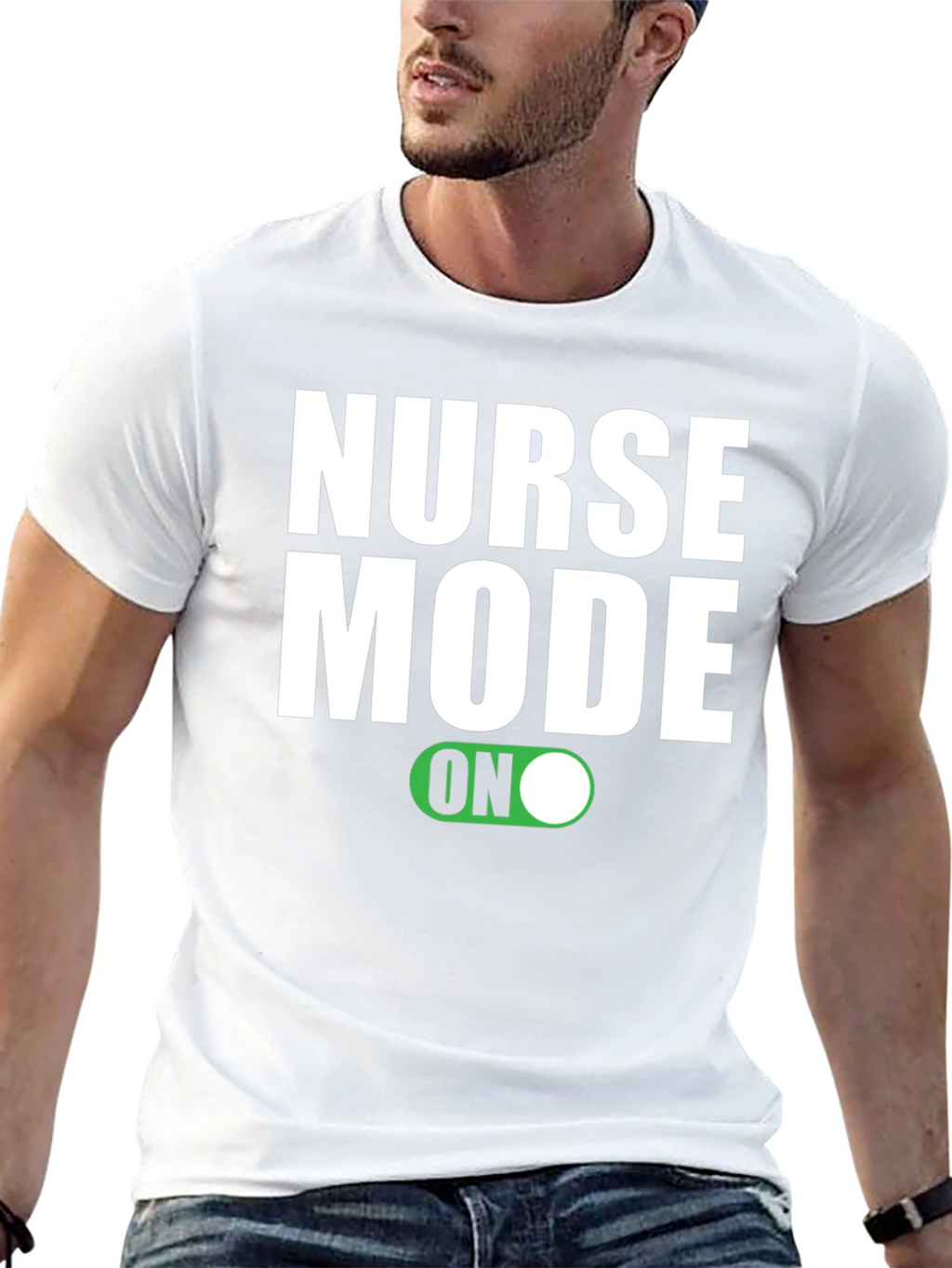 Nurse Mode ON Graphic T-Shirt - Black