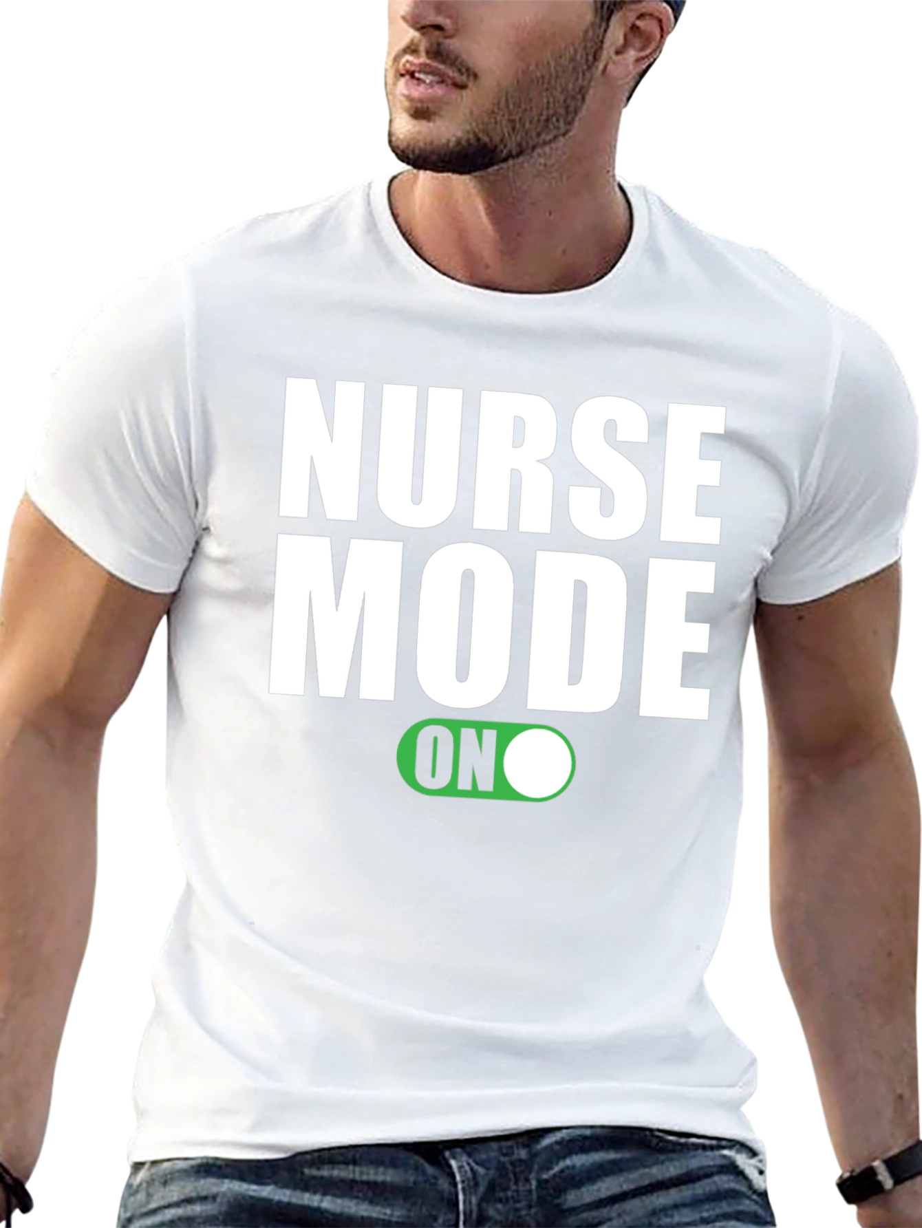Nurse Mode ON Graphic T-Shirt - Black