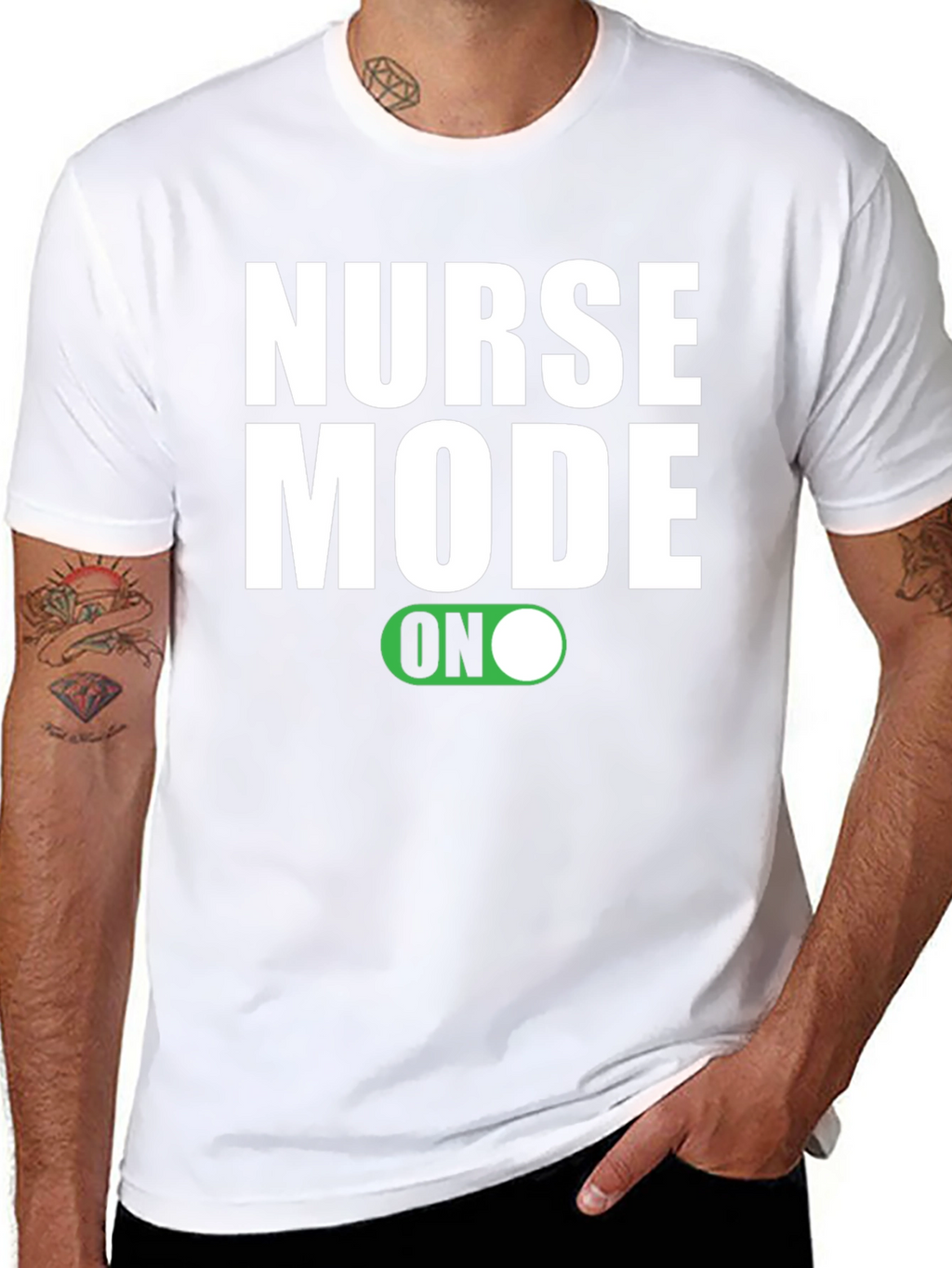 Nurse Mode ON Graphic T-Shirt - Black