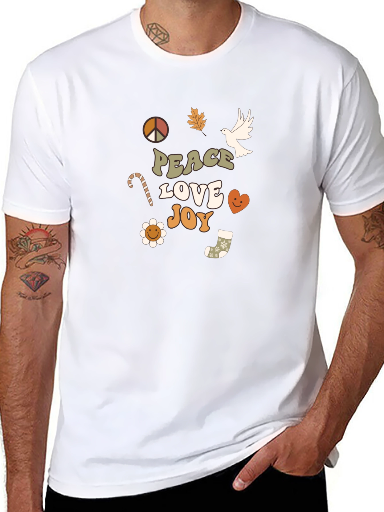 Peace Love Joy Graphic T-Shirt