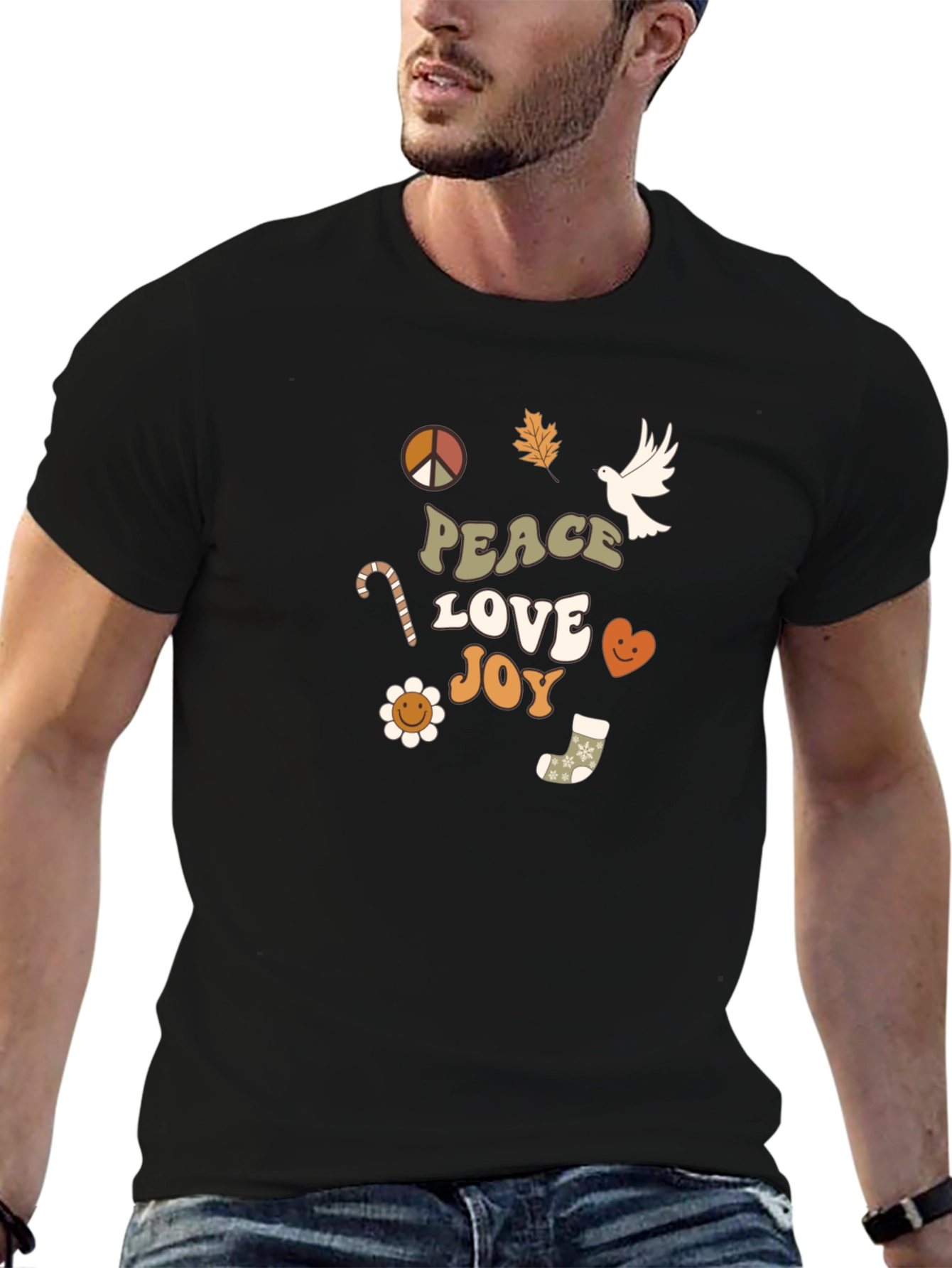 Peace Love Joy Graphic T-Shirt