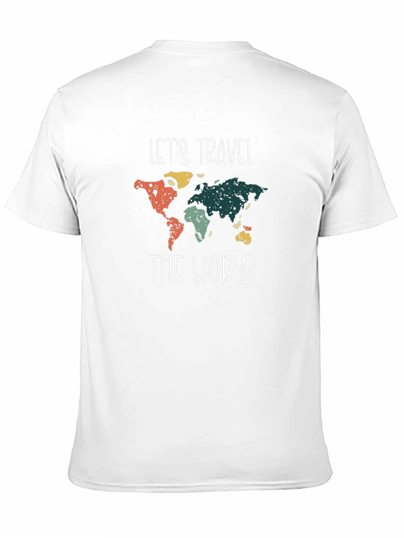 Lets Travel the World Graphic Tee - Black