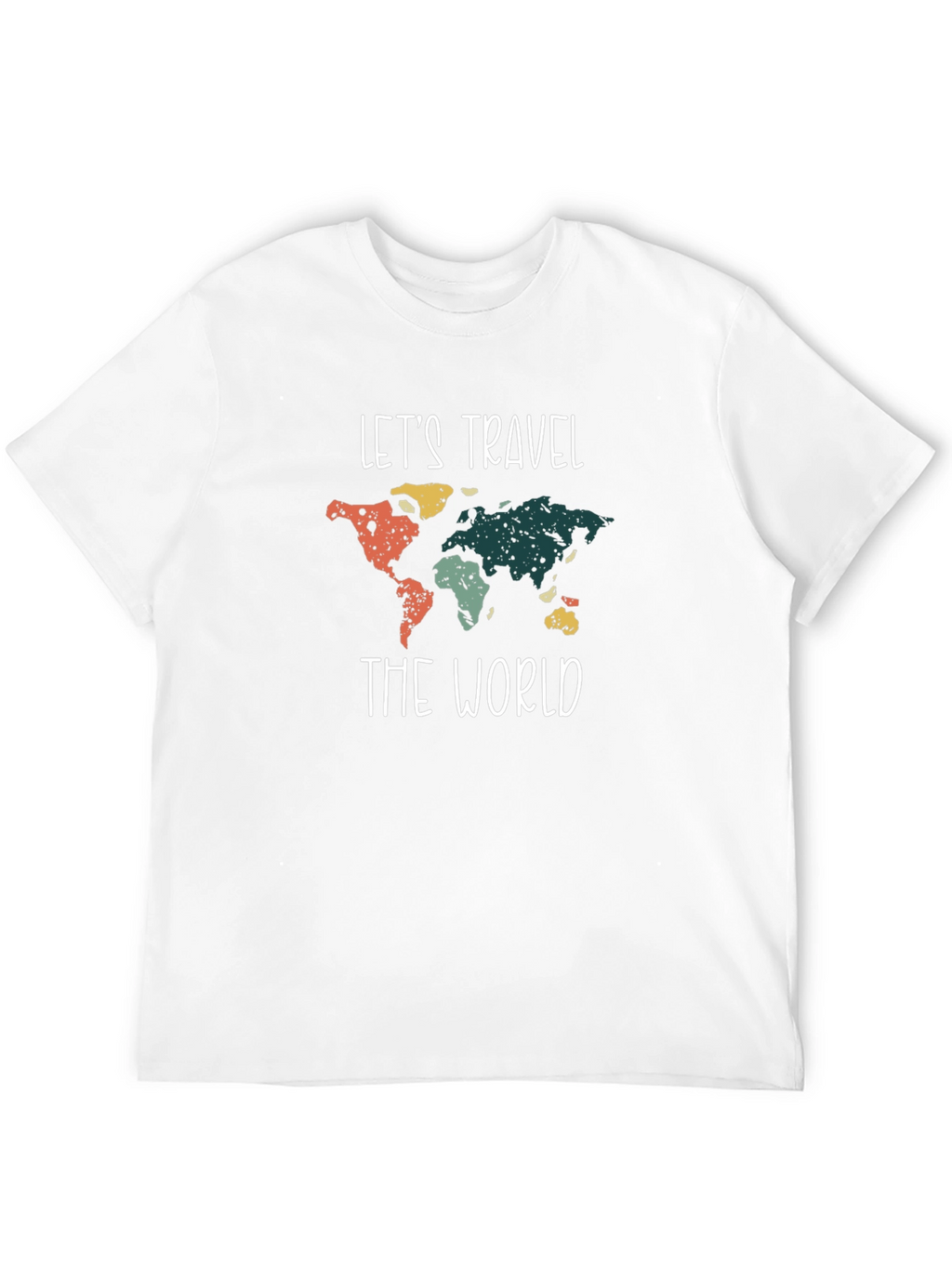 Lets Travel the World Graphic Tee - Black