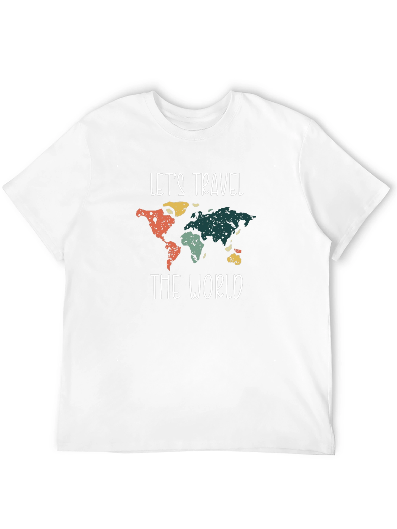 Lets Travel the World Graphic Tee - Black