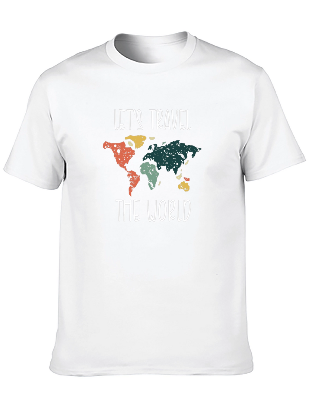 Lets Travel the World Graphic Tee - Black