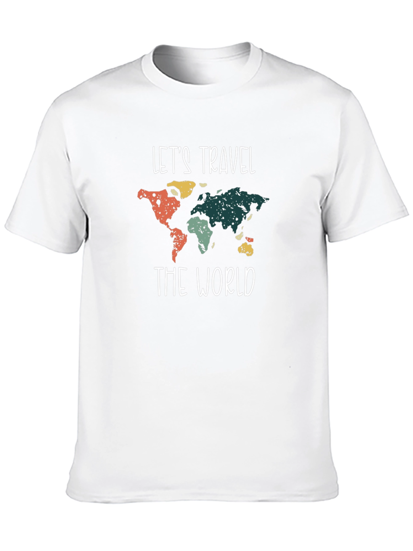 Lets Travel the World Graphic Tee - Black