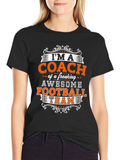 Awesome Football Coach Graphic Tee