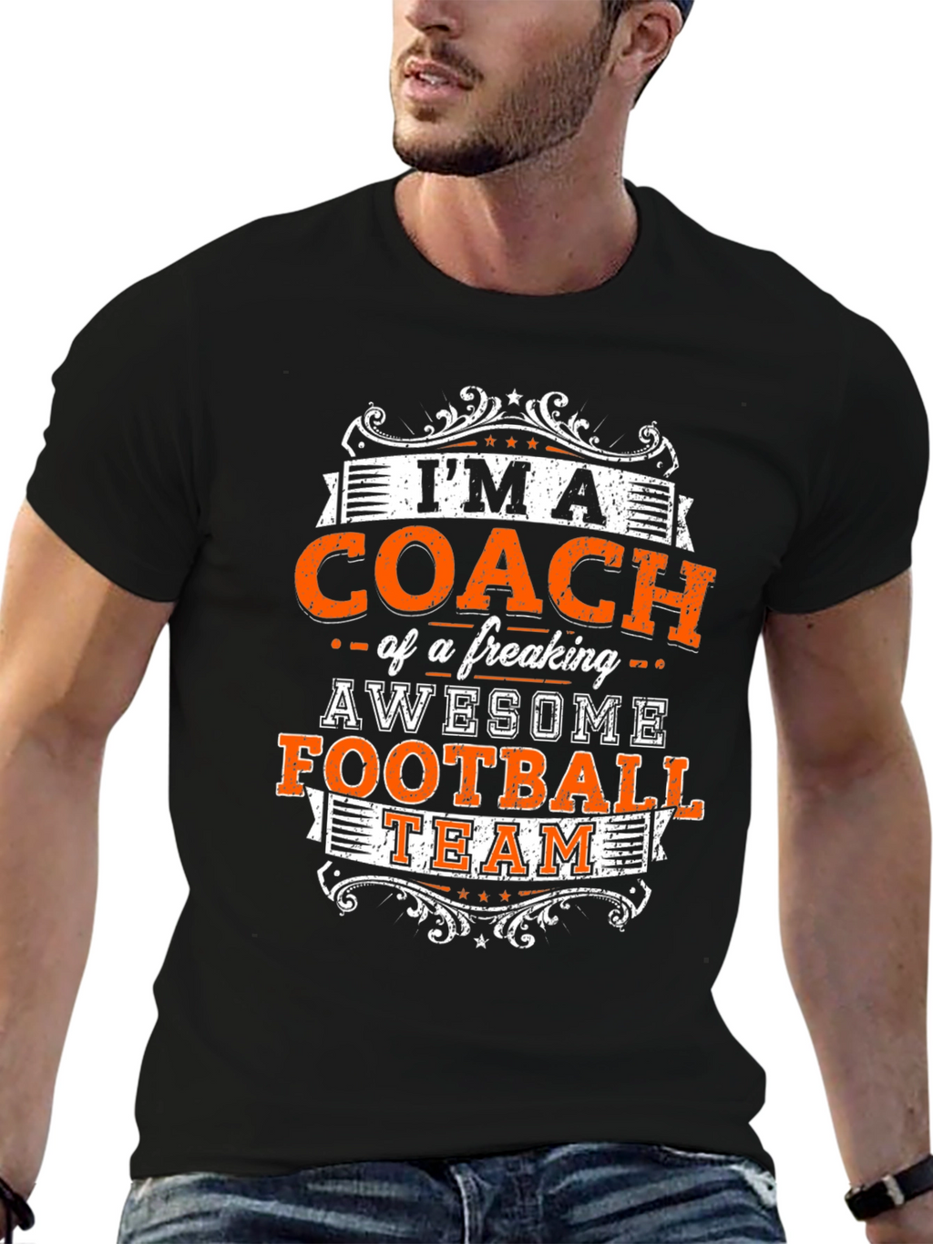 Awesome Football Coach Graphic Tee