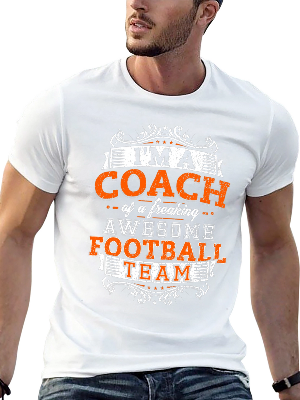 Awesome Football Coach Graphic Tee