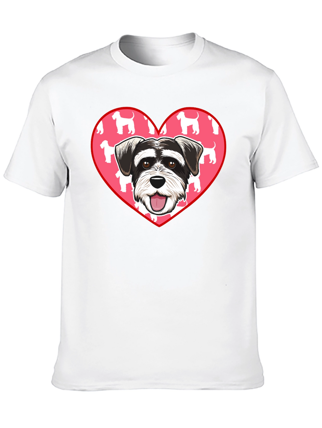 Schnauzer Dog Heart T-Shirt