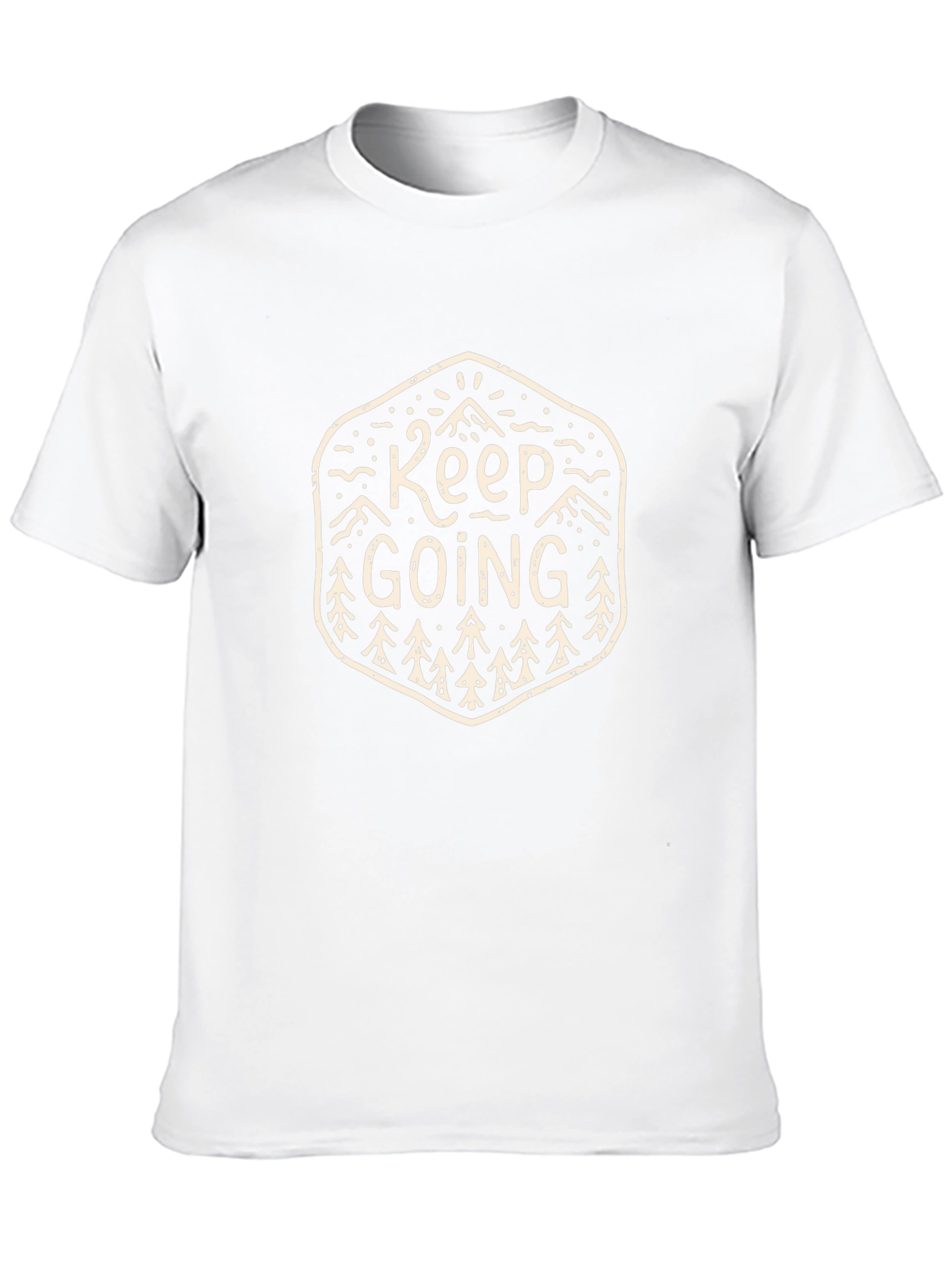 Keep Going Black Graphic T-Shirt