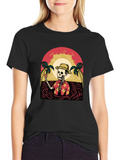 Tropical Skeleton Graphic T-Shirt