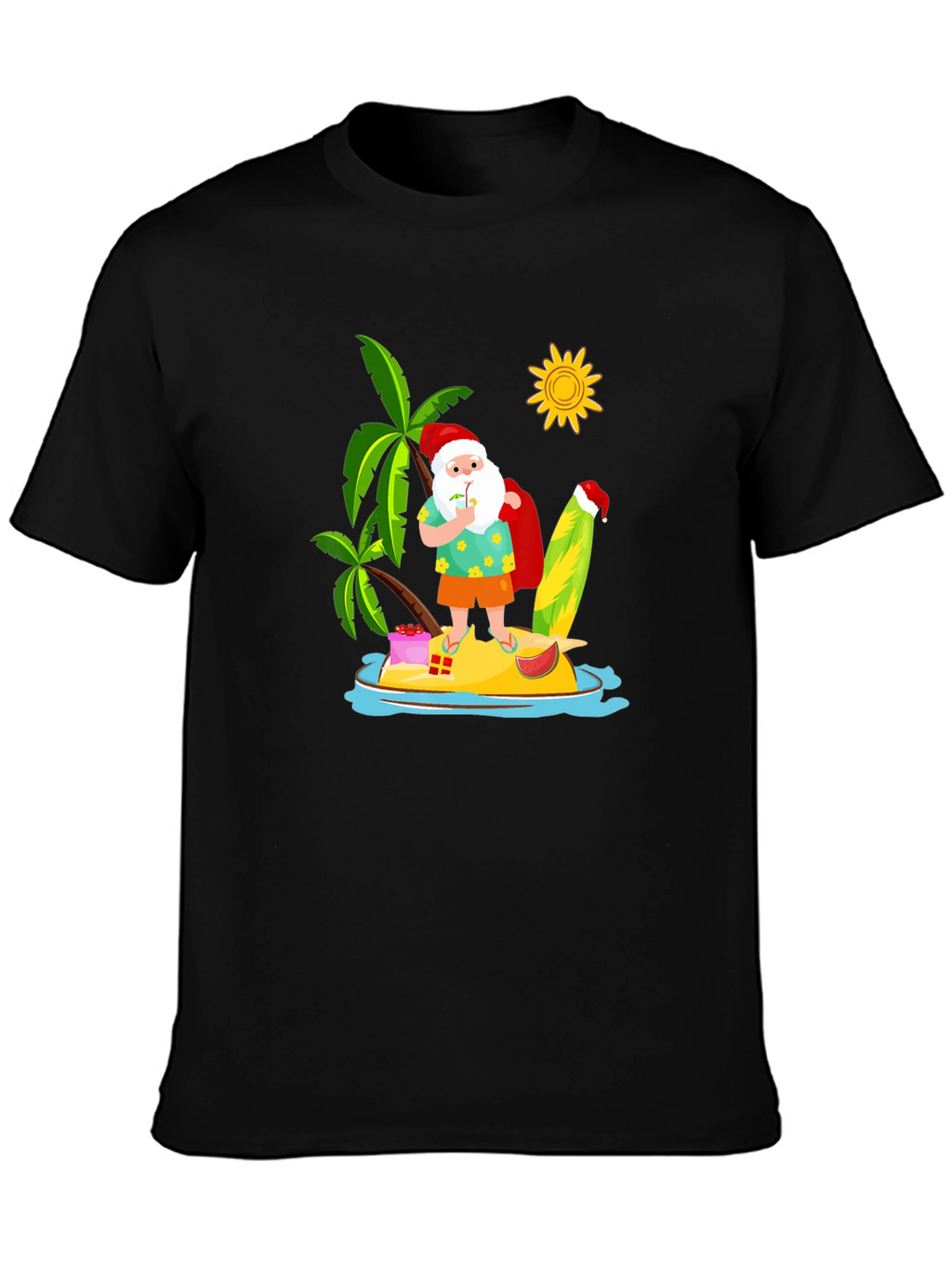 Tropical Santa T-Shirt - Summer Holiday Tee