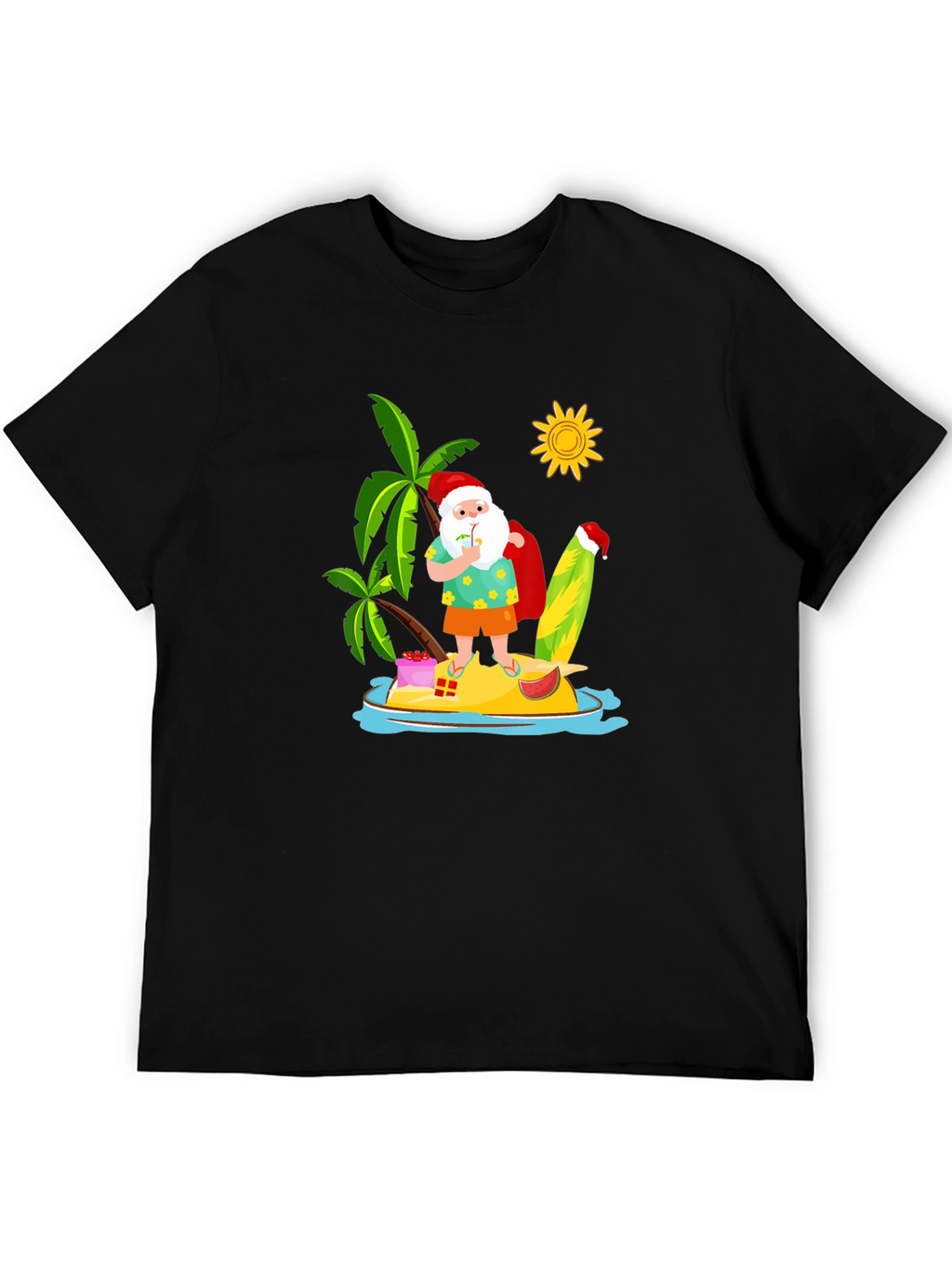 Tropical Santa T-Shirt - Summer Holiday Tee