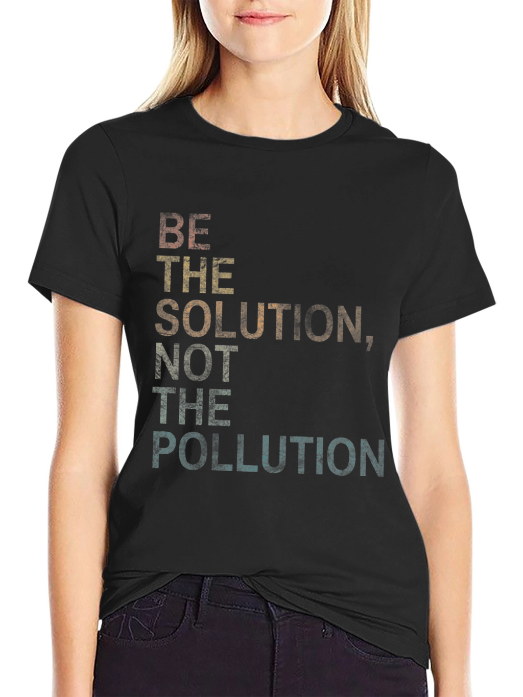 Be the Solution Not Pollution Graphic Tee
